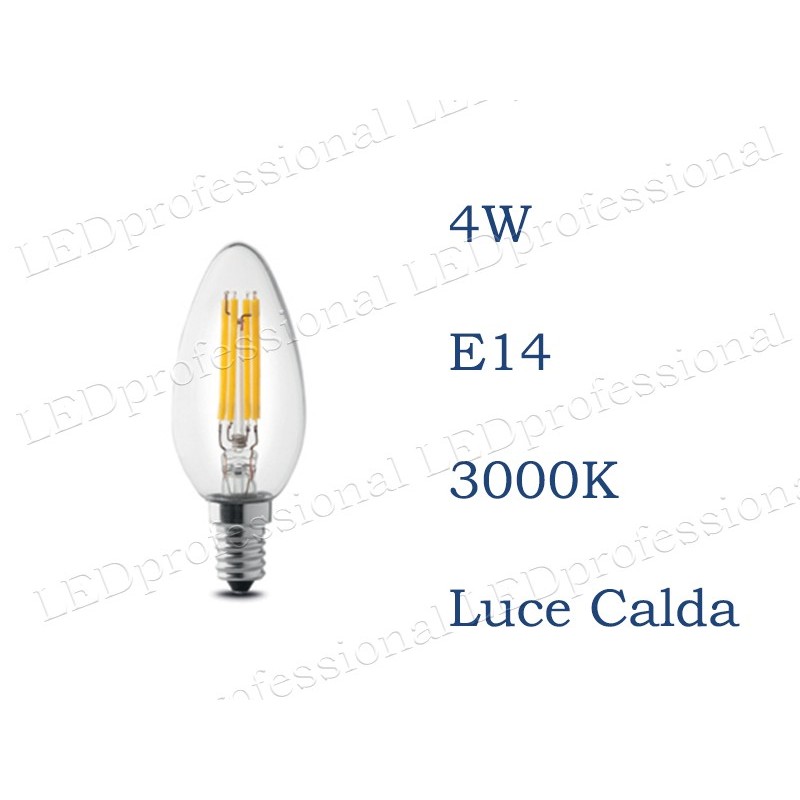 2x Lampadina LED E14 lampada Oliva bulbo 6W luce fredda 6000K illum